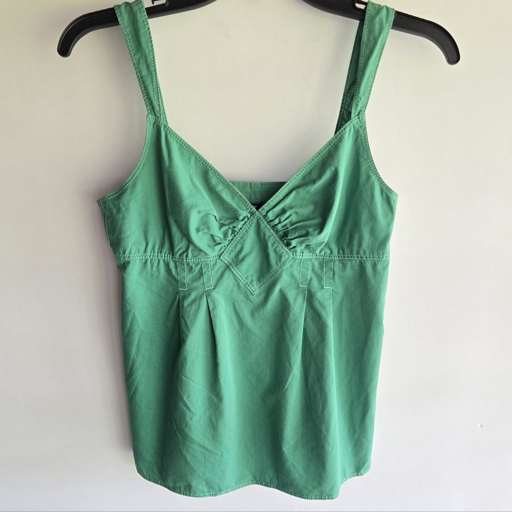 Y2K J.Crew Green Cotton Tank Top